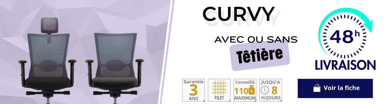 Siège de bureau CURVY filet